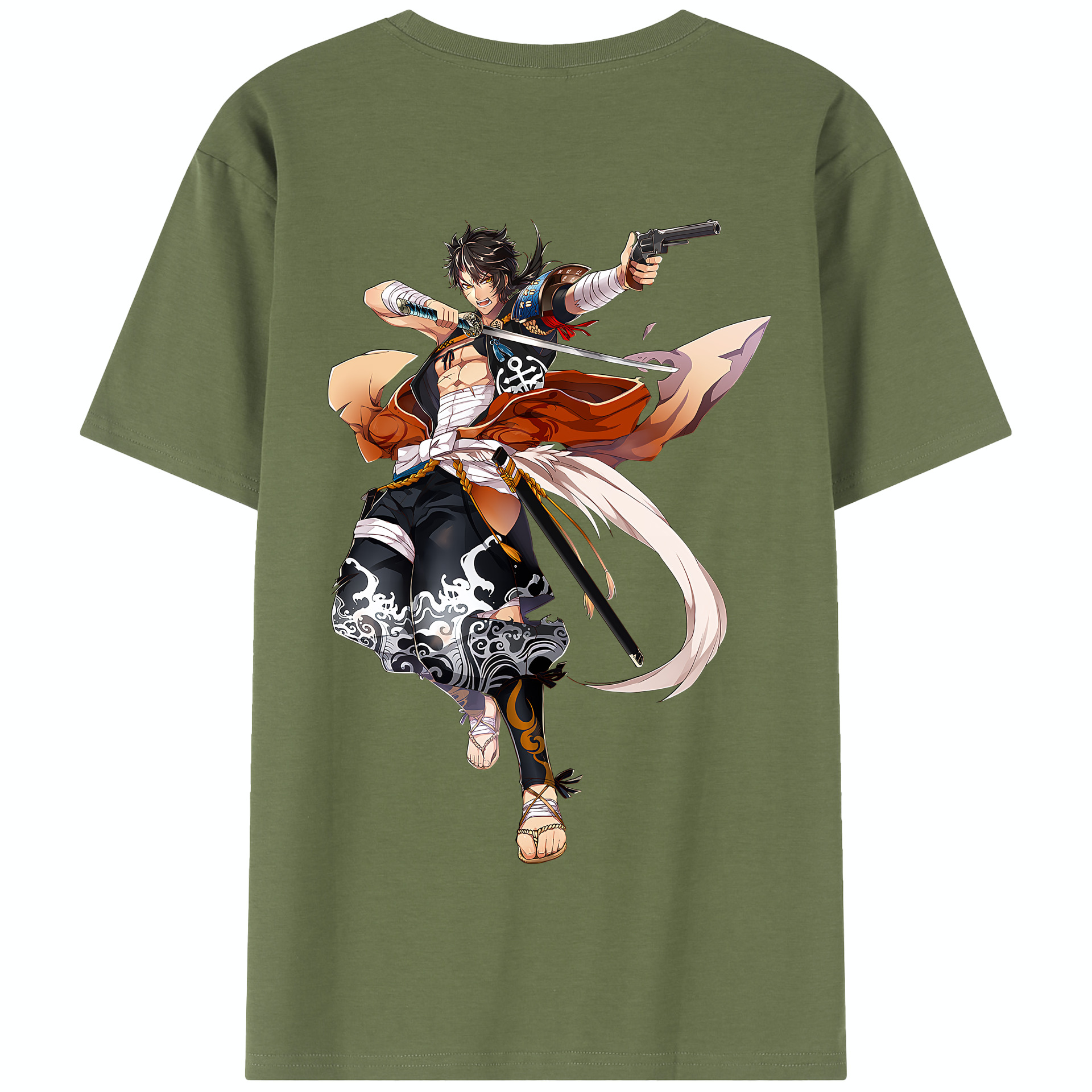 （画像用） 刀剣乱舞 Touken Ranbu 綿100％半袖Tシャツ（背面プリント）